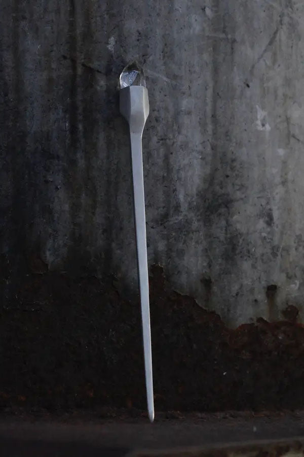 Parts of Four Lemuria Quartz Chopsticks 1236-2-DA+LEM PPOF4